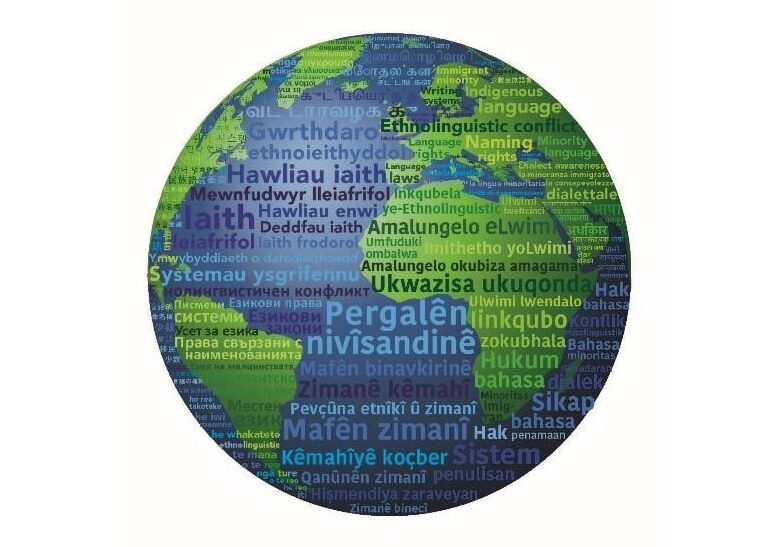 Globe with data and context