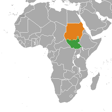 South Sudan map